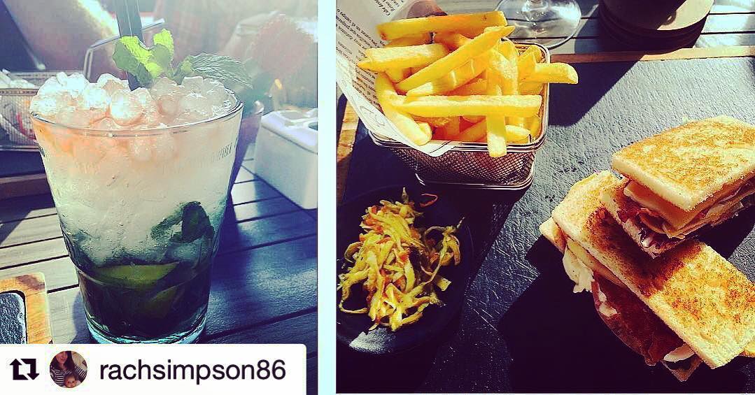 #Repost @rachsimpson86
・・・
Lovely chilled out lunch. Although I had to give half my sandwich and chips away! Far too full! ??? #chilled #lunch #Meloneras #sunny #clubsandwich #fries #mojito #classic